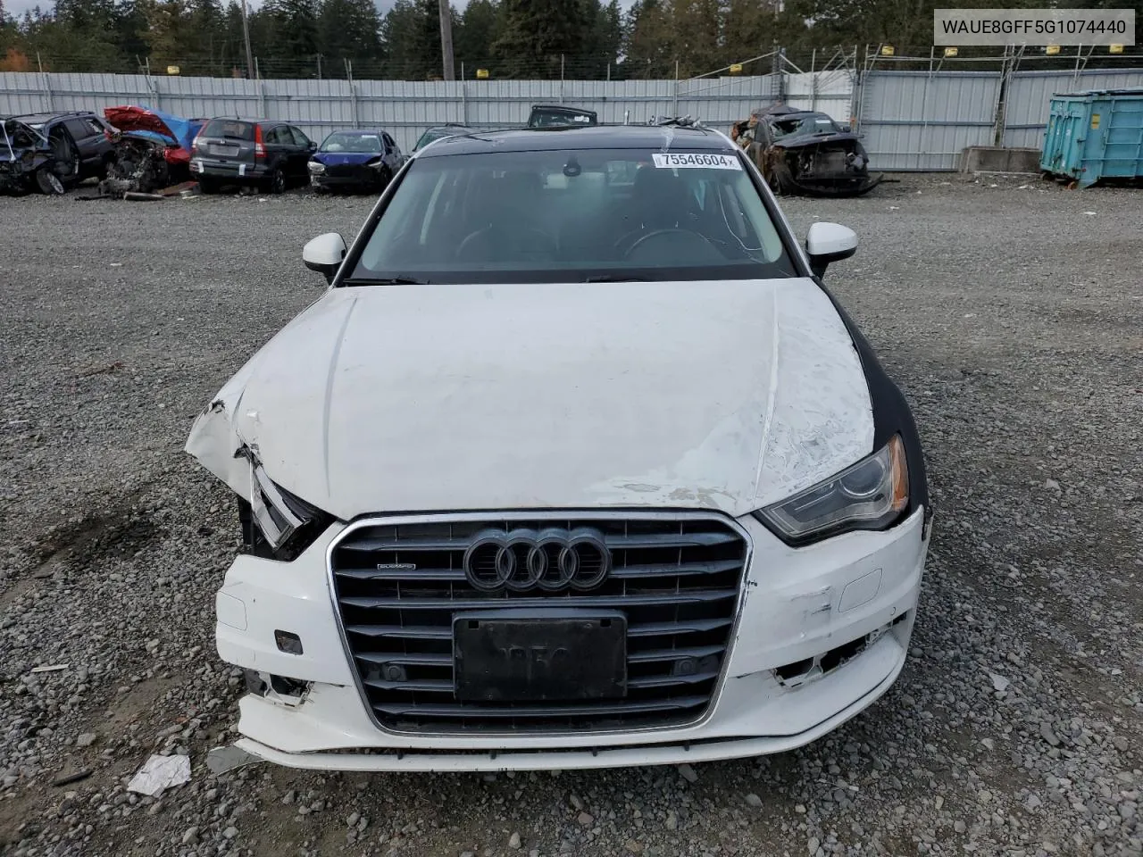 2016 Audi A3 Premium Plus VIN: WAUE8GFF5G1074440 Lot: 75546604