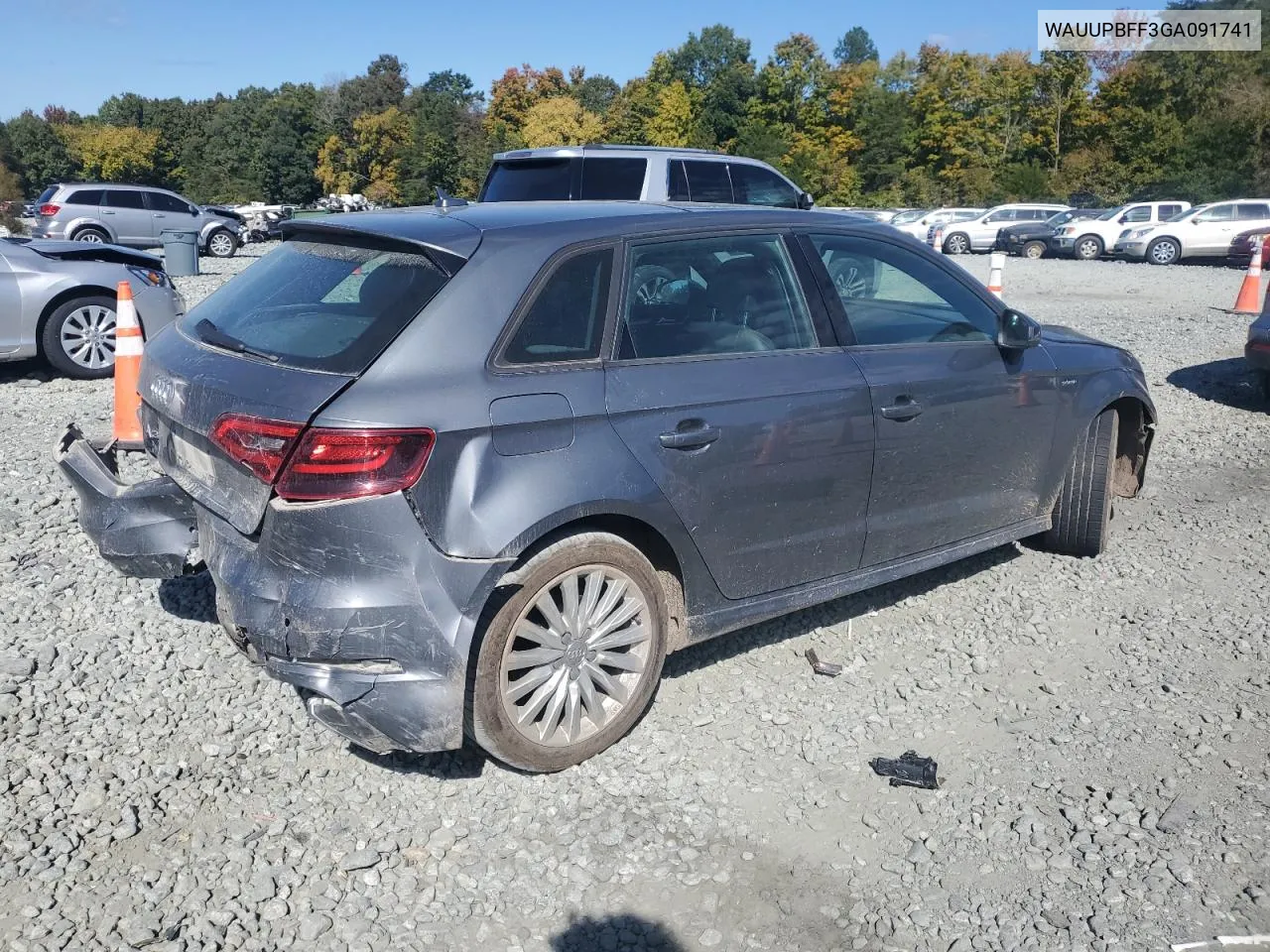 2016 Audi A3 E-Tron Premium VIN: WAUUPBFF3GA091741 Lot: 76107364