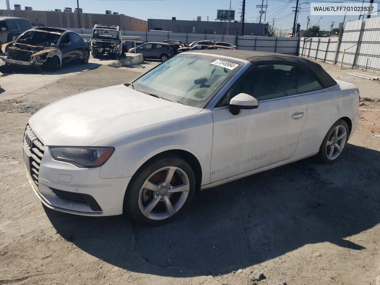 WAU67LFF7G1023537 2016 Audi A3 Premium