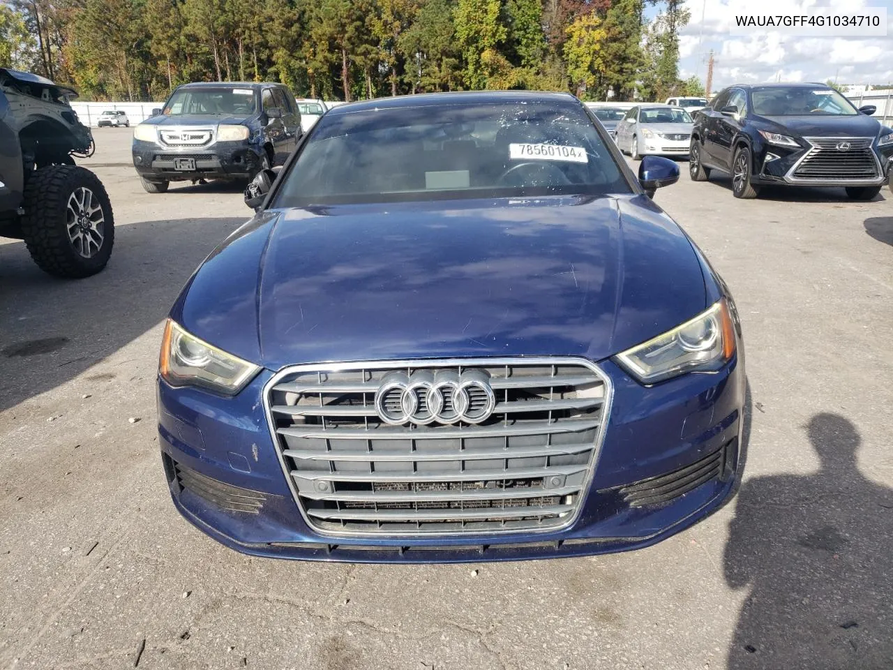 2016 Audi A3 Premium VIN: WAUA7GFF4G1034710 Lot: 78560104