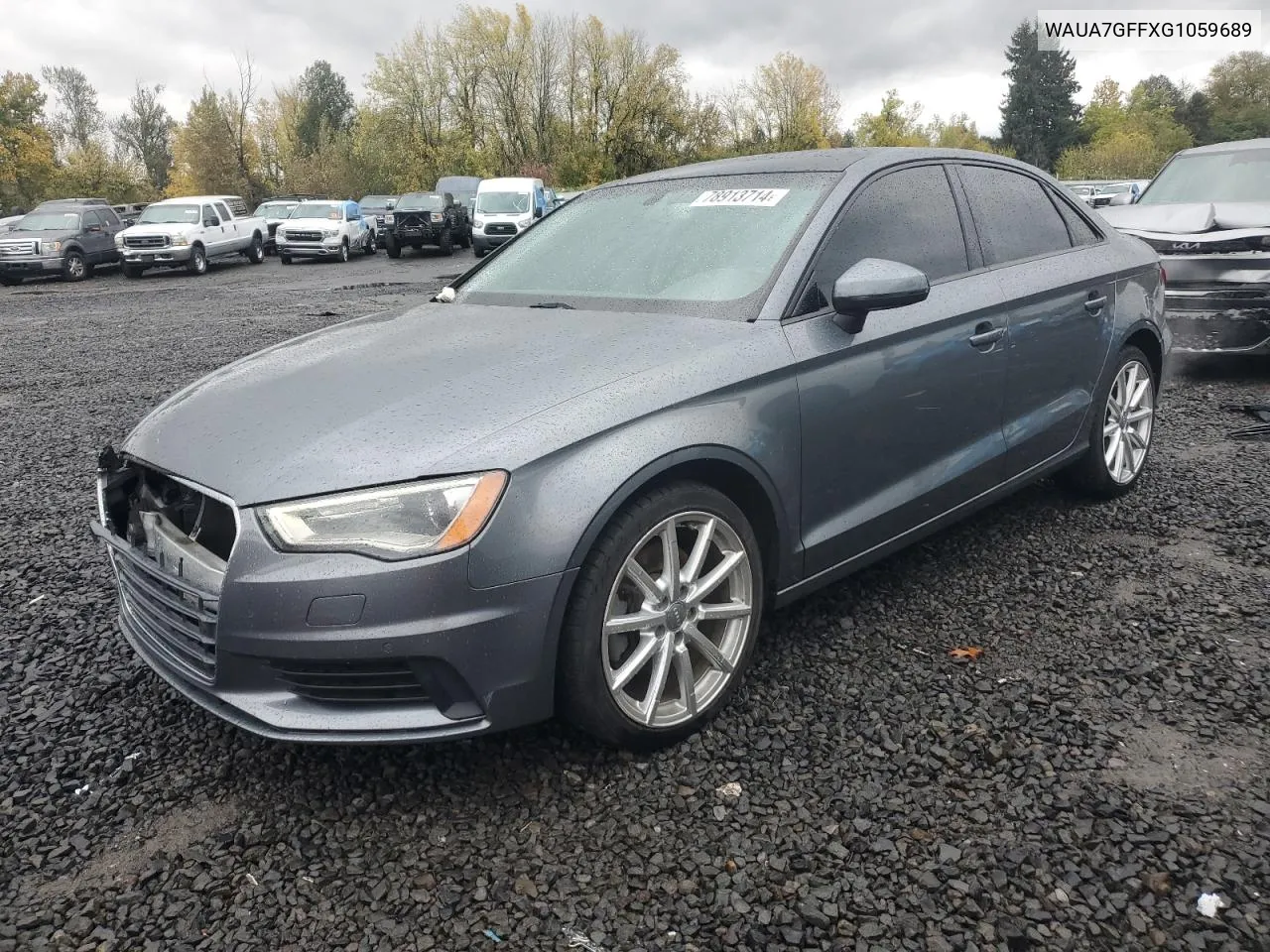 2016 Audi A3 Premium VIN: WAUA7GFFXG1059689 Lot: 78913714