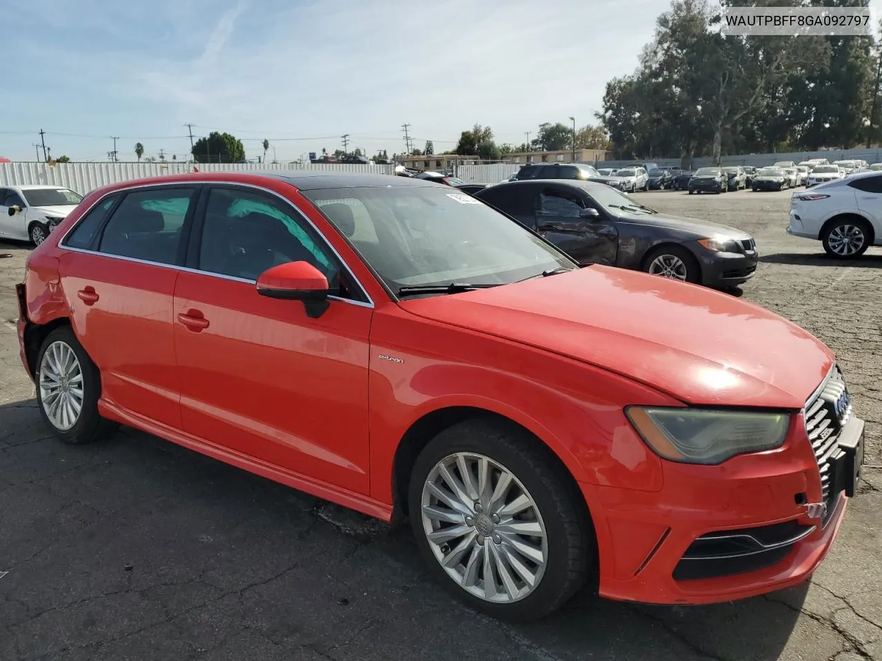 2016 Audi A3 E-Tron Premium Plus VIN: WAUTPBFF8GA092797 Lot: 79507394