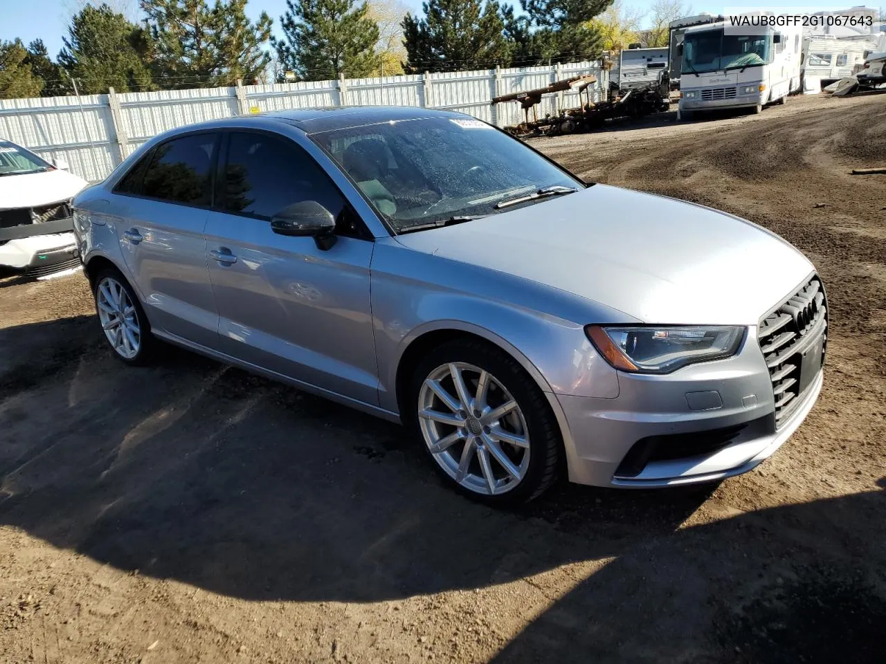 2016 Audi A3 Premium VIN: WAUB8GFF2G1067643 Lot: 80570954