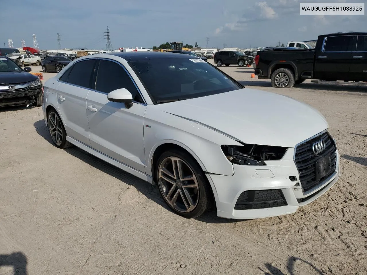 2017 Audi A3 Premium Plus VIN: WAUGUGFF6H1038925 Lot: 58673564