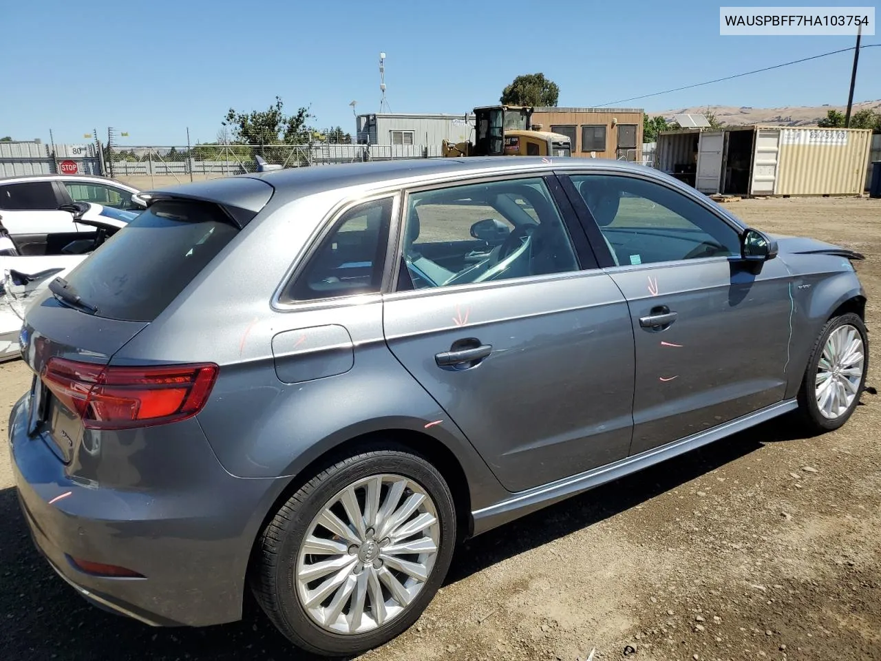 WAUSPBFF7HA103754 2017 Audi A3 E-Tron Prestige