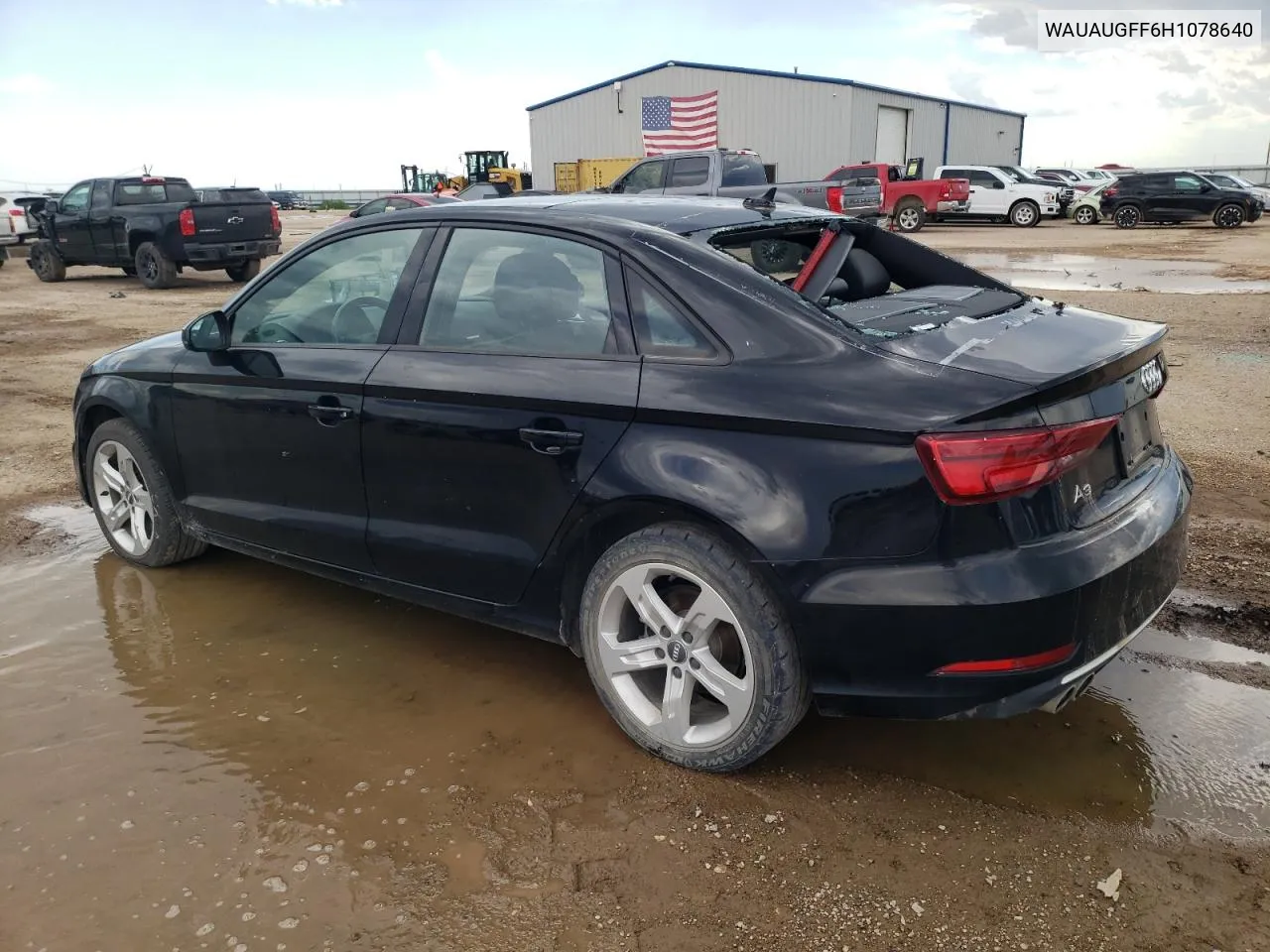 2017 Audi A3 Premium VIN: WAUAUGFF6H1078640 Lot: 60694154