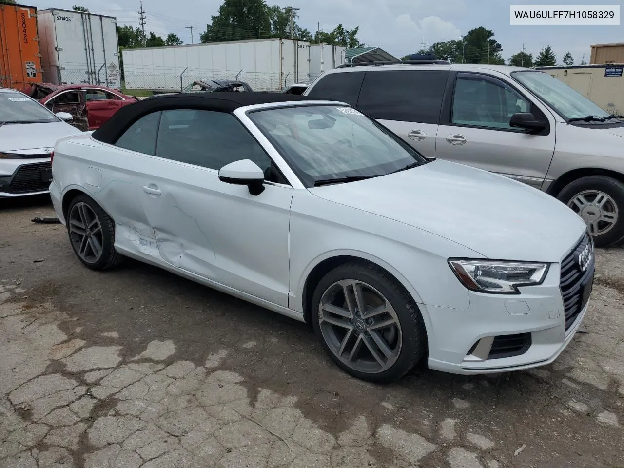 2017 Audi A3 Premium VIN: WAU6ULFF7H1058329 Lot: 61435794