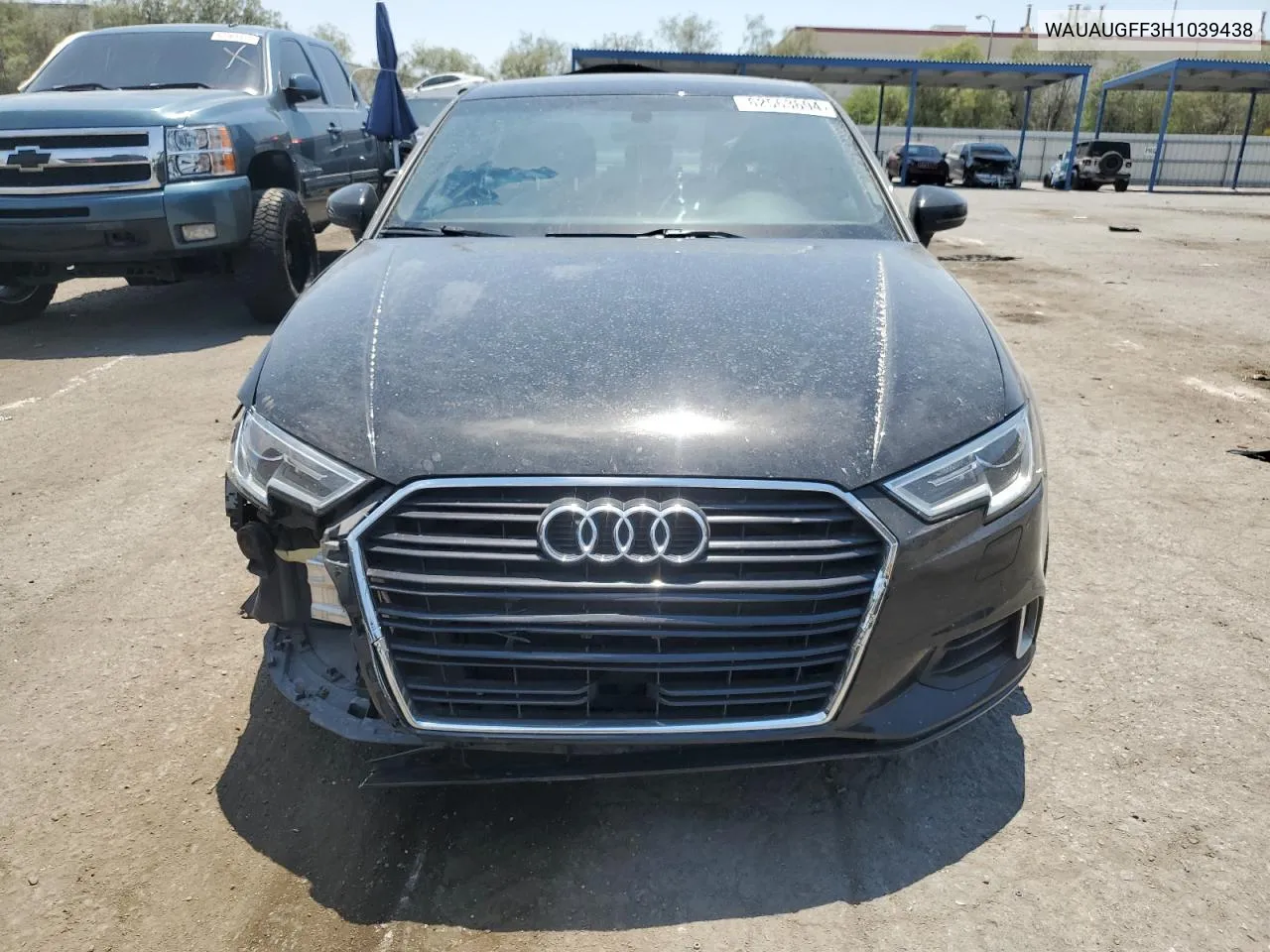 2017 Audi A3 Premium VIN: WAUAUGFF3H1039438 Lot: 62563694