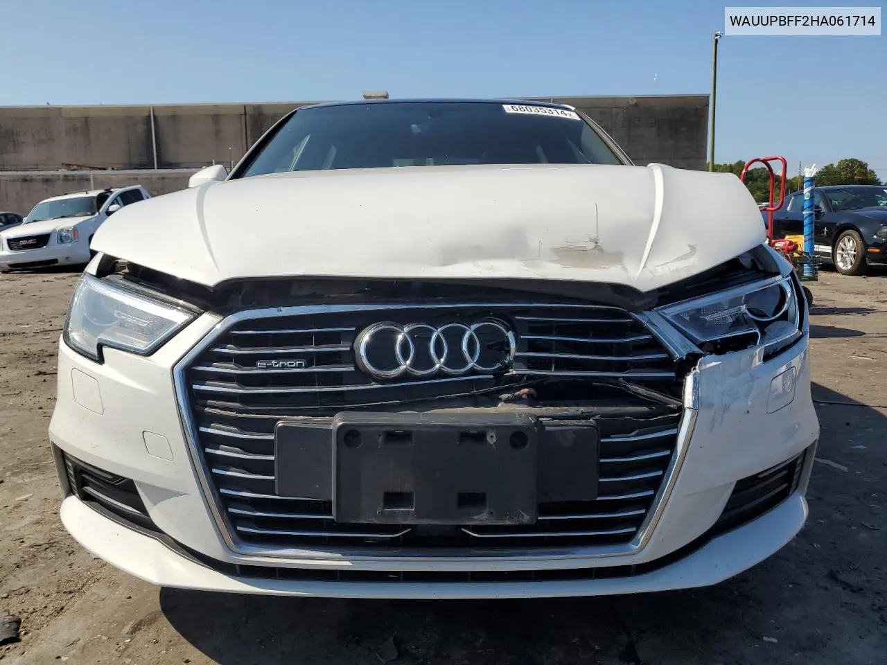 2017 Audi A3 E-Tron Premium VIN: WAUUPBFF2HA061714 Lot: 68035314