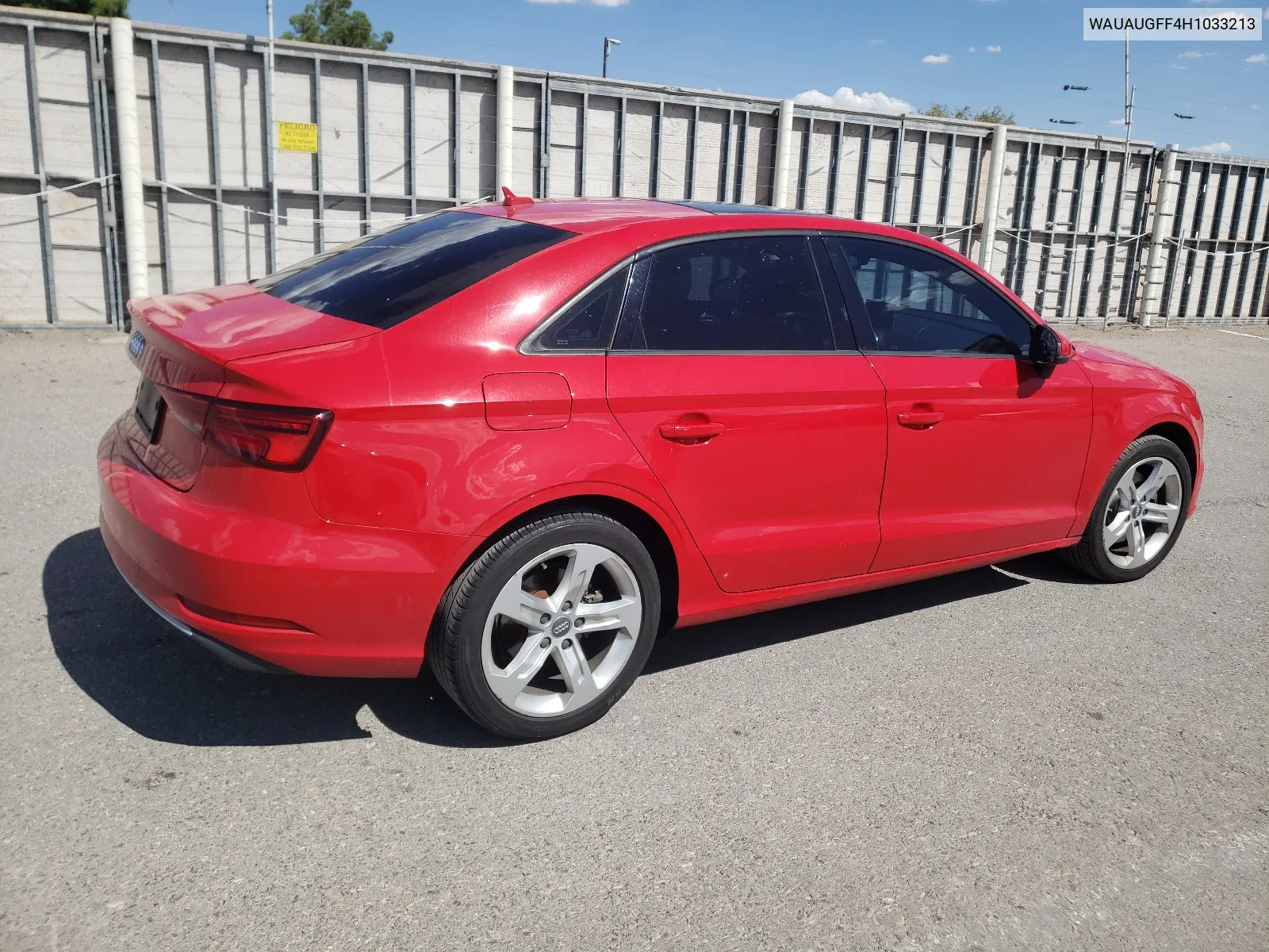 2017 Audi A3 Premium VIN: WAUAUGFF4H1033213 Lot: 68576104