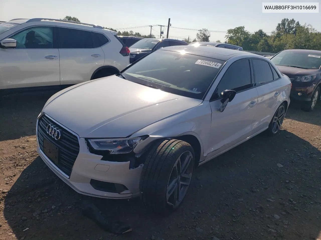 WAUB8GFF3H1016699 2017 Audi A3 Premium