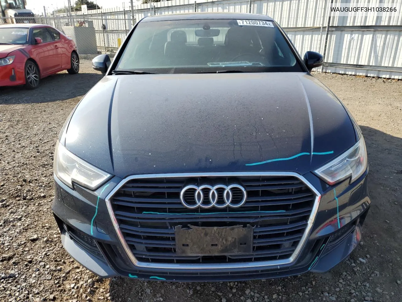 2017 Audi A3 Premium Plus VIN: WAUGUGFF3H1038266 Lot: 71200734