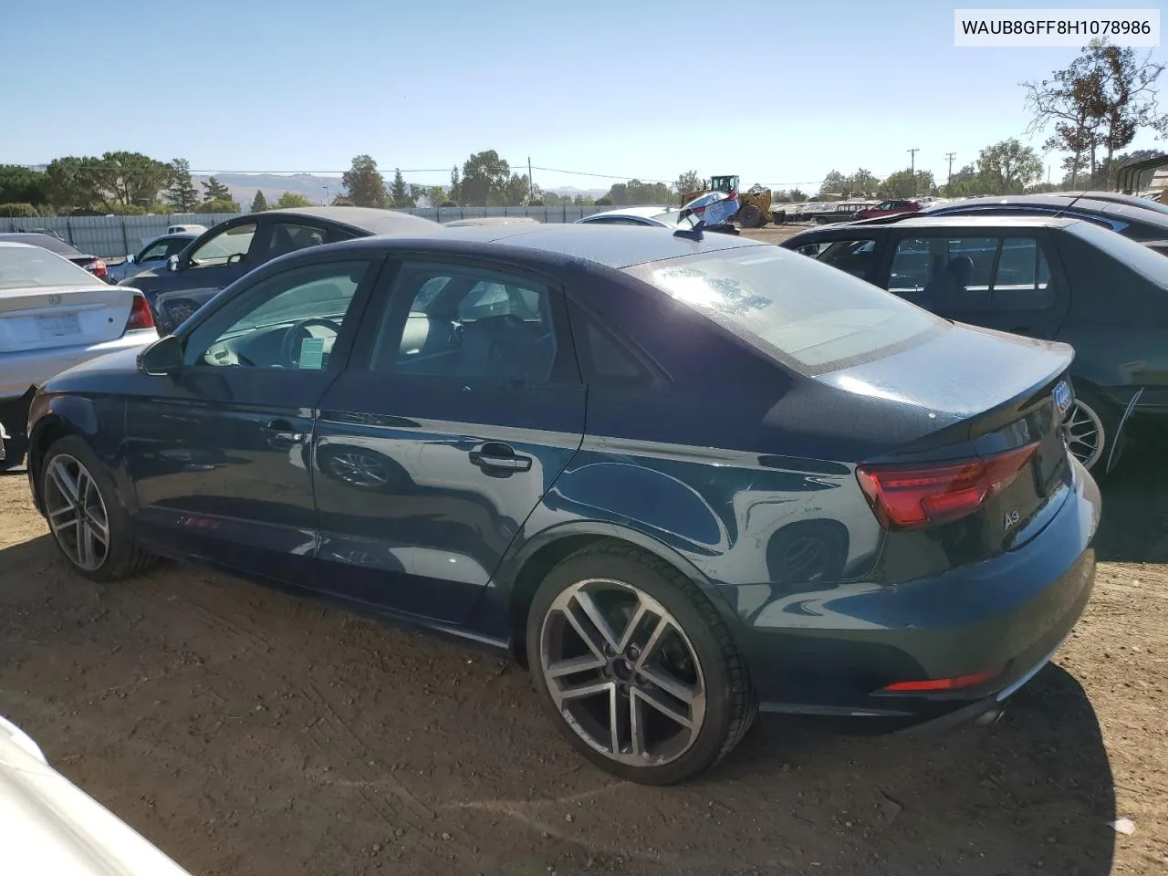 WAUB8GFF8H1078986 2017 Audi A3 Premium