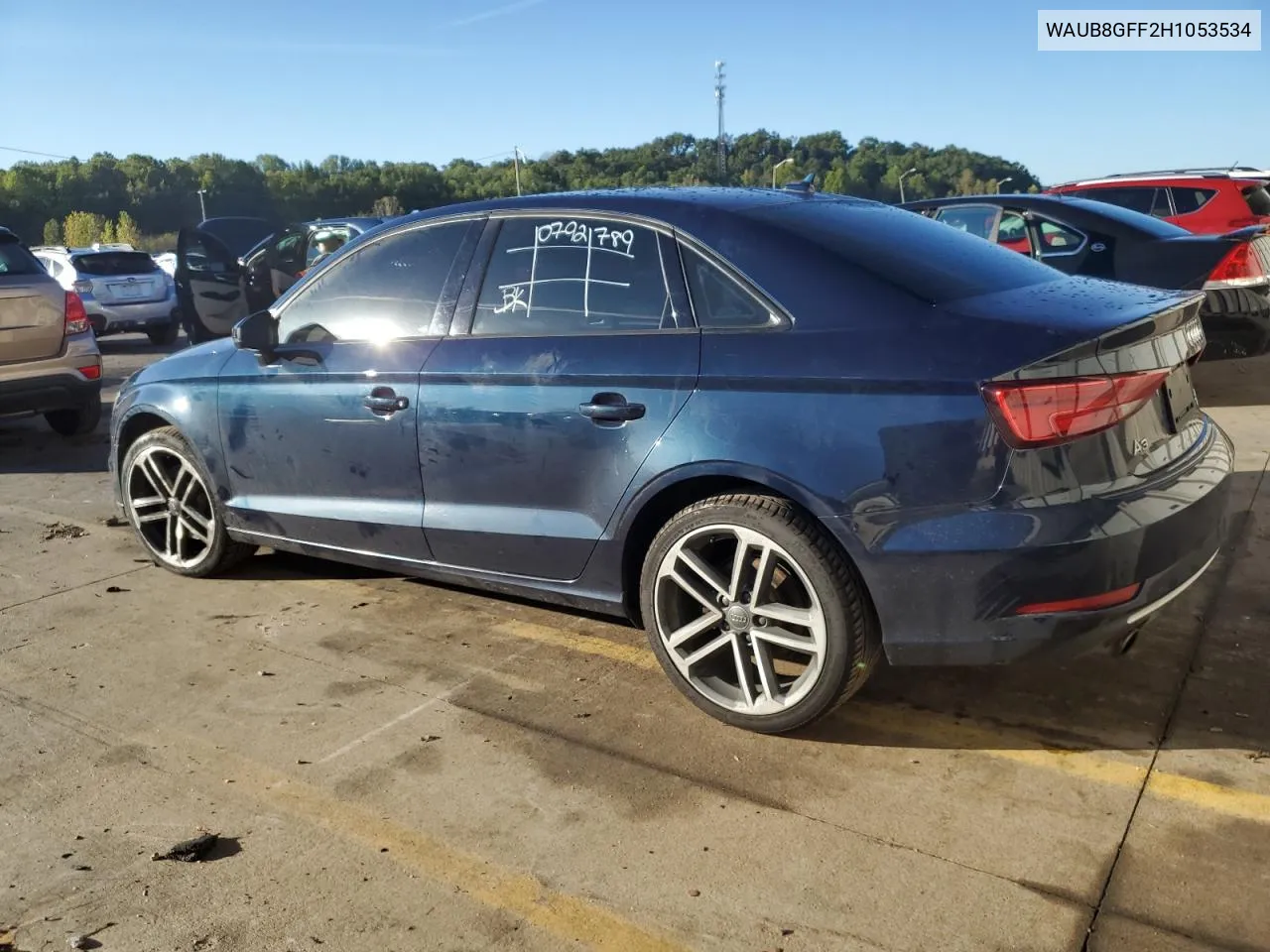 2017 Audi A3 Premium VIN: WAUB8GFF2H1053534 Lot: 74074574