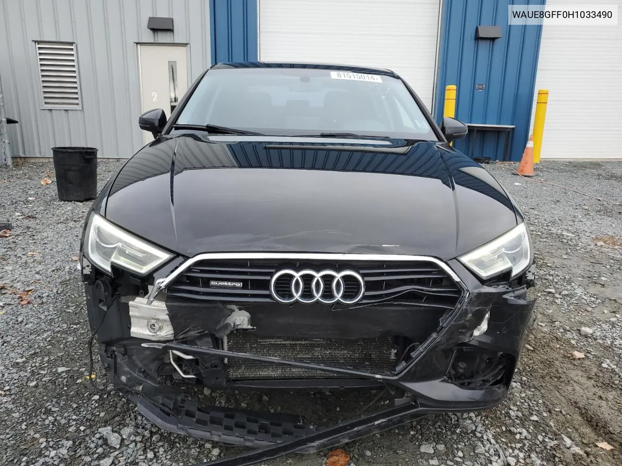 2017 Audi A3 Progressiv VIN: WAUE8GFF0H1033490 Lot: 81515014