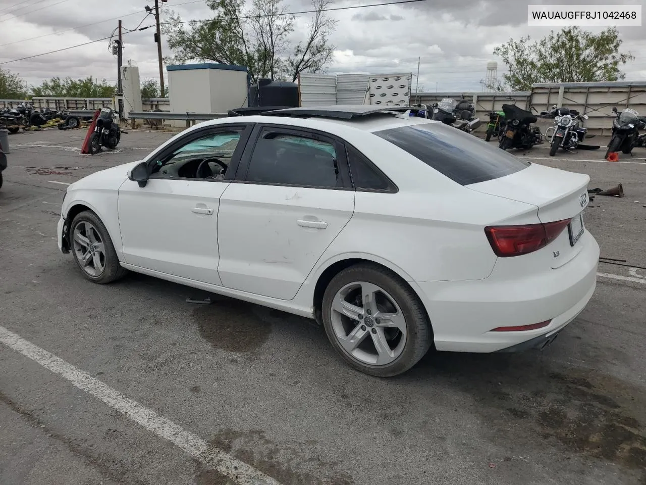 2018 Audi A3 Premium VIN: WAUAUGFF8J1042468 Lot: 59666224