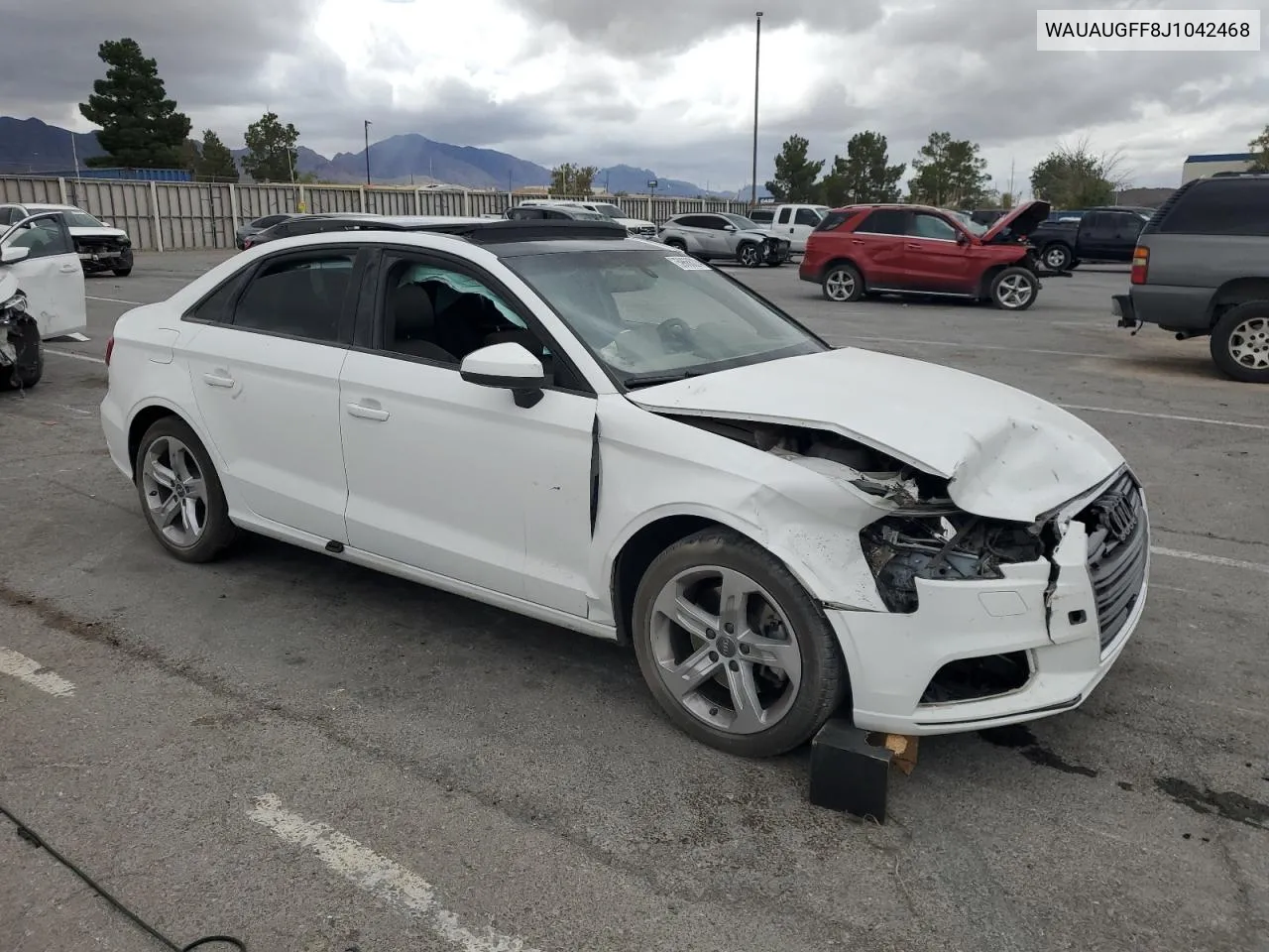 2018 Audi A3 Premium VIN: WAUAUGFF8J1042468 Lot: 59666224