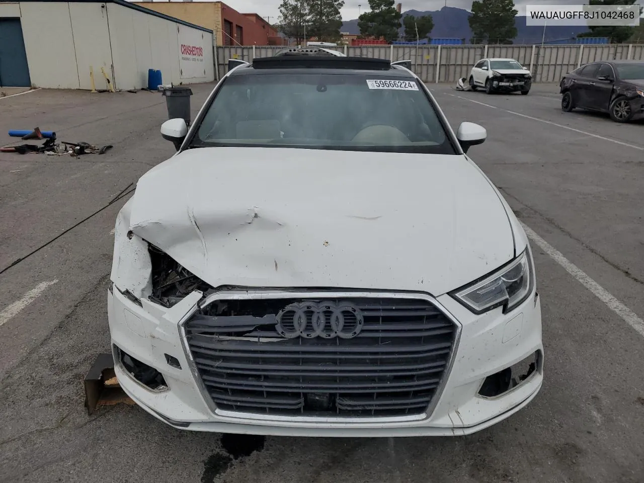 2018 Audi A3 Premium VIN: WAUAUGFF8J1042468 Lot: 59666224