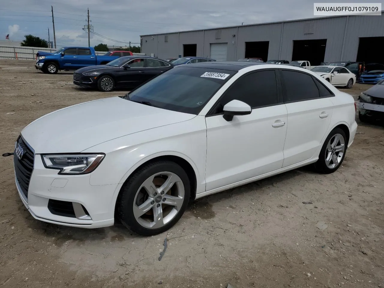 2018 Audi A3 Premium VIN: WAUAUGFF0J1079109 Lot: 59887354