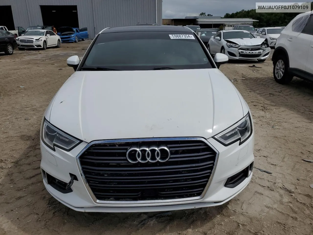 2018 Audi A3 Premium VIN: WAUAUGFF0J1079109 Lot: 59887354