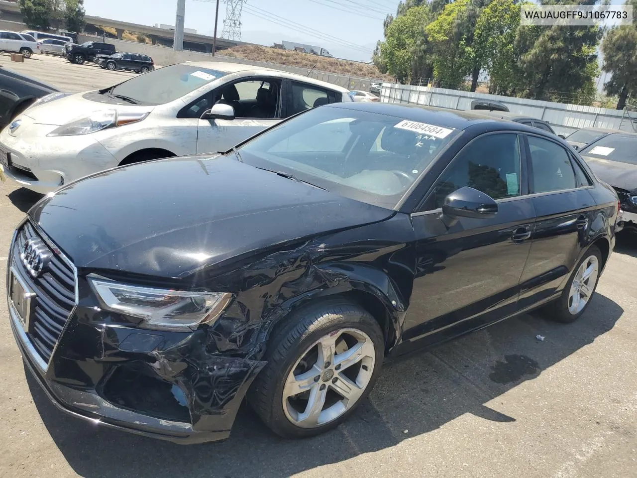 WAUAUGFF9J1067783 2018 Audi A3 Premium