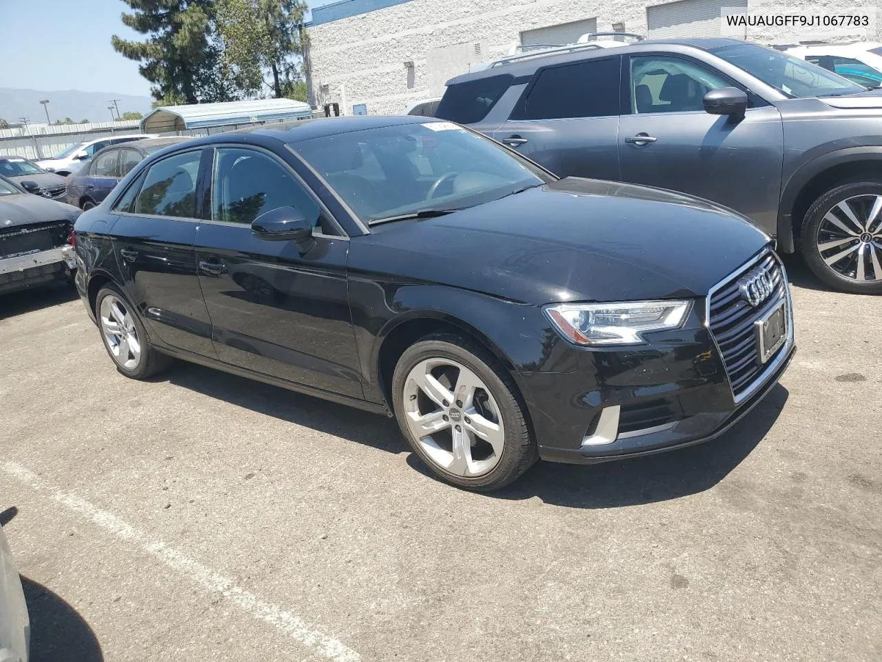 2018 Audi A3 Premium VIN: WAUAUGFF9J1067783 Lot: 61084584