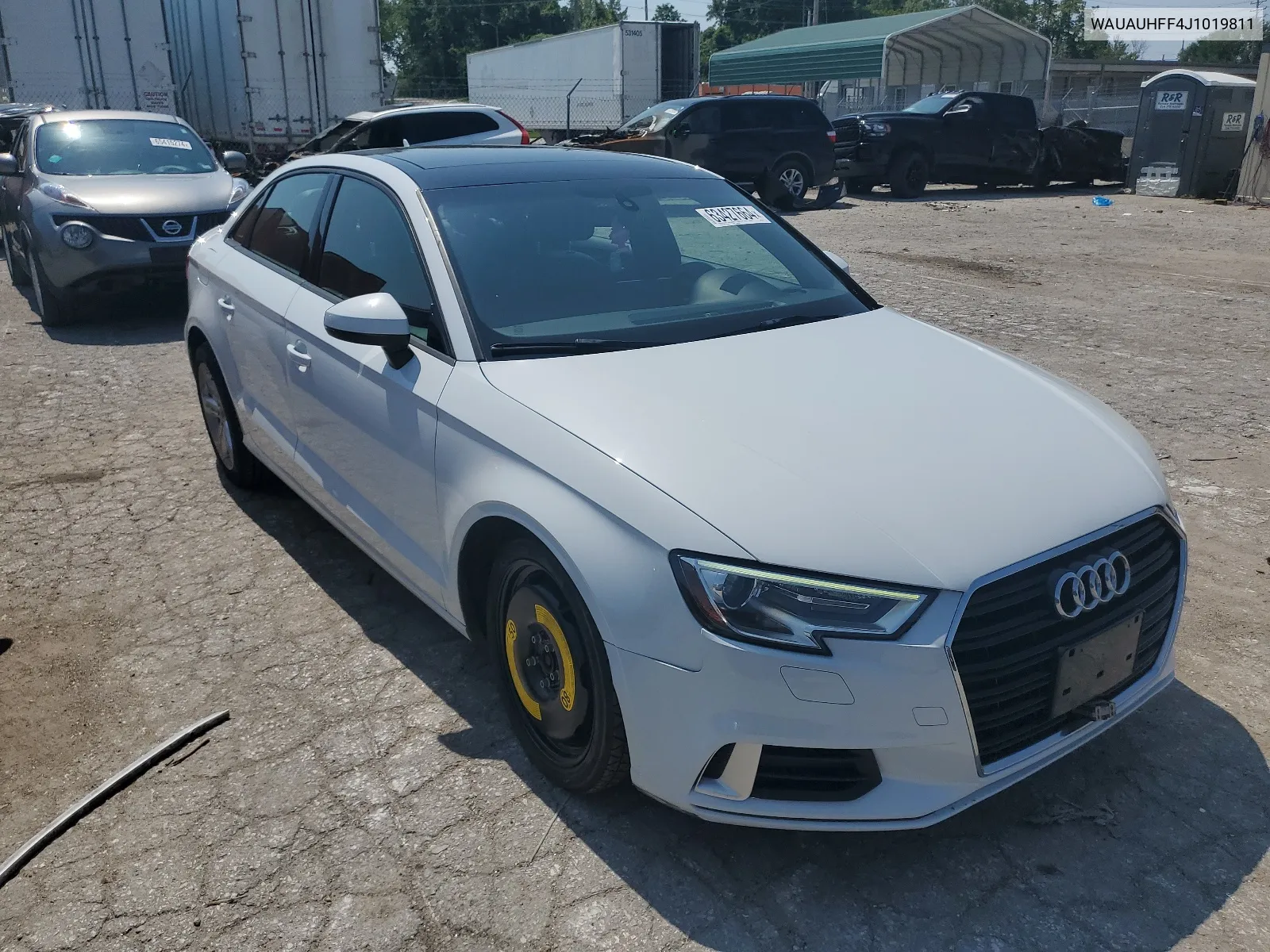 2018 Audi A3 Premium VIN: WAUAUHFF4J1019811 Lot: 63427664