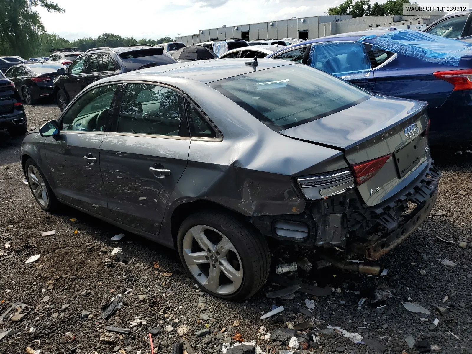 WAUB8GFF1J1039212 2018 Audi A3 Premium