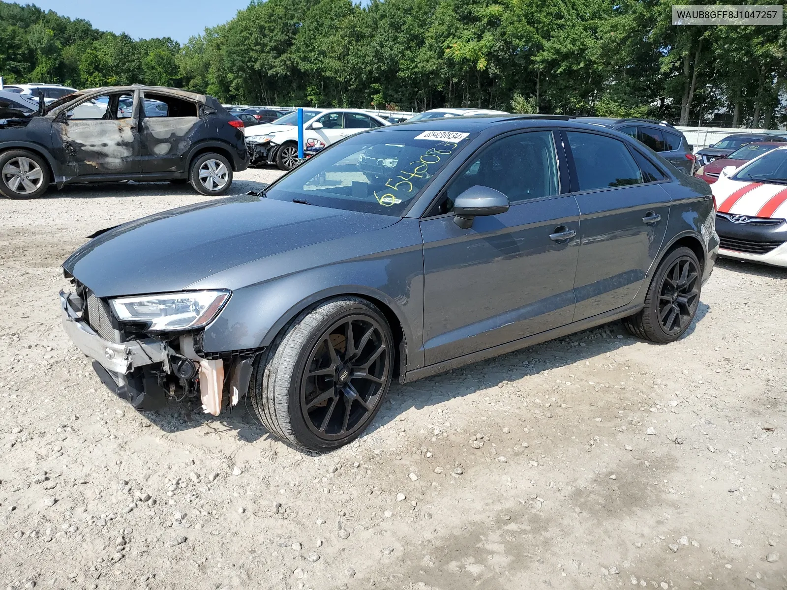 2018 Audi A3 Premium VIN: WAUB8GFF8J1047257 Lot: 65420834