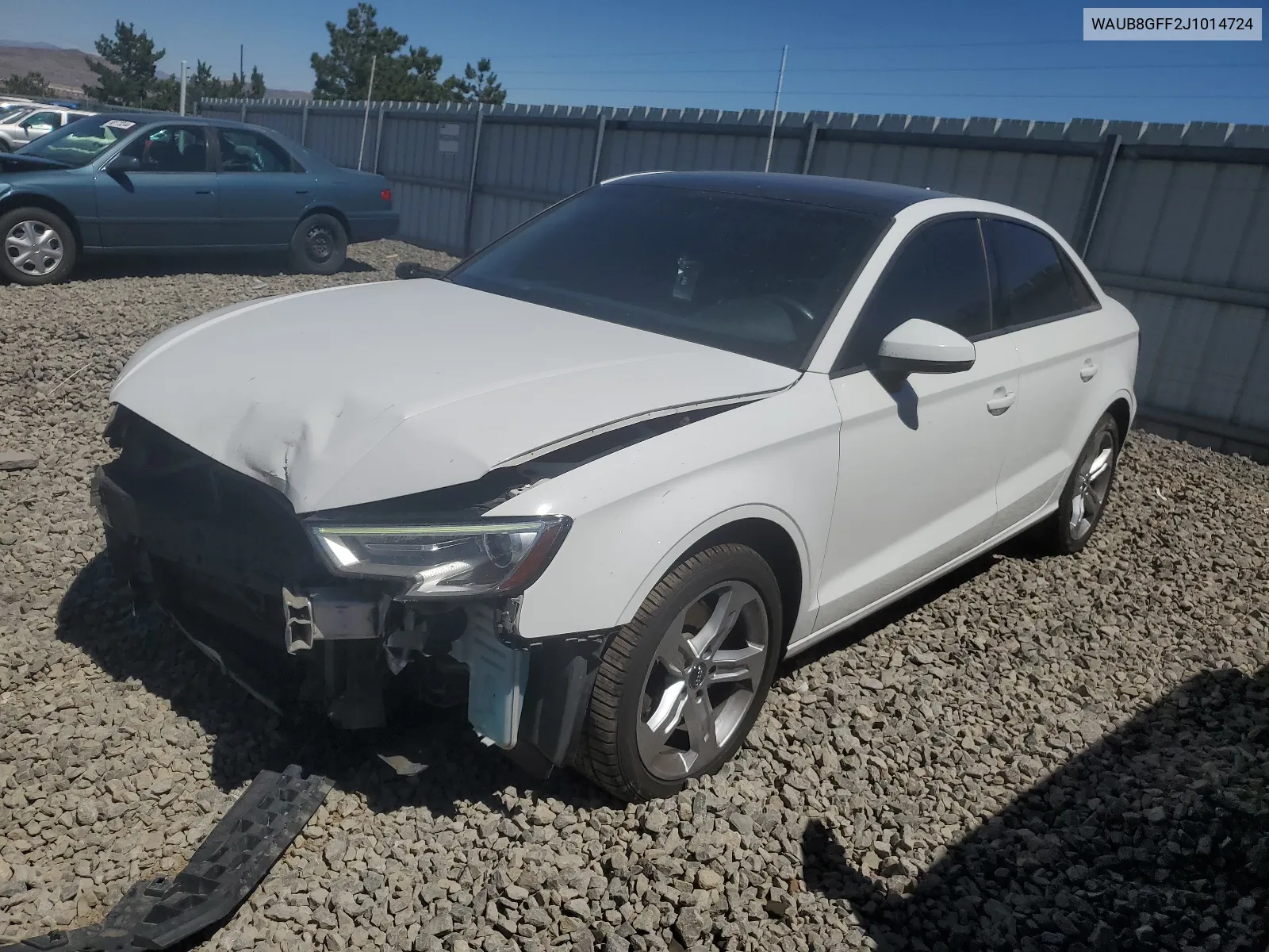 WAUB8GFF2J1014724 2018 Audi A3 Premium