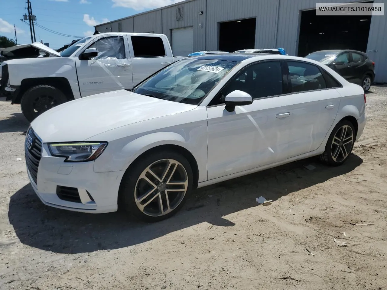 2018 Audi A3 Premium VIN: WAUAUGFF5J1016958 Lot: 40878655