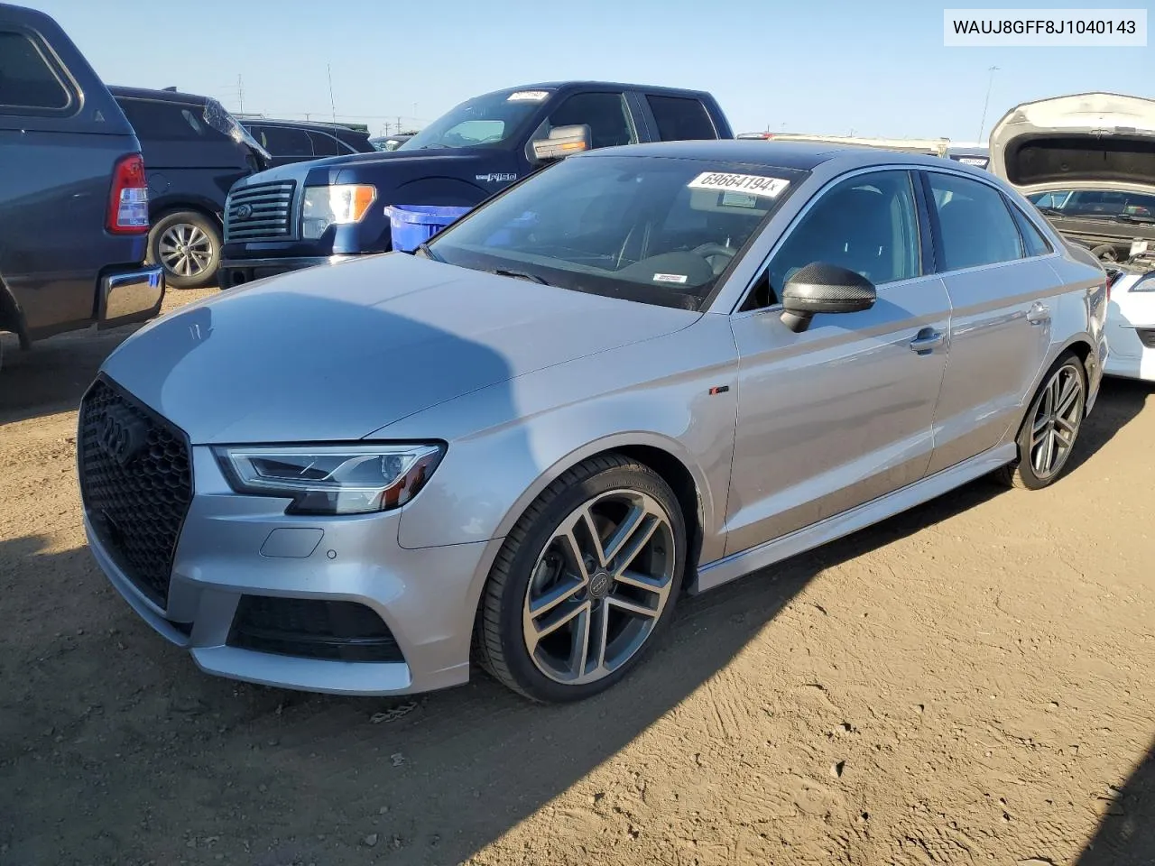 2018 Audi A3 Premium Plus VIN: WAUJ8GFF8J1040143 Lot: 69664194