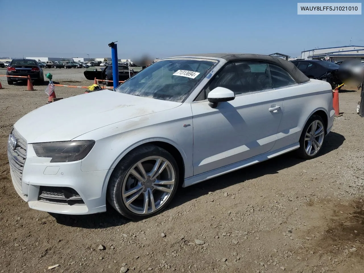 2018 Audi A3 Premium Plus VIN: WAUY8LFF5J1021010 Lot: 71313694