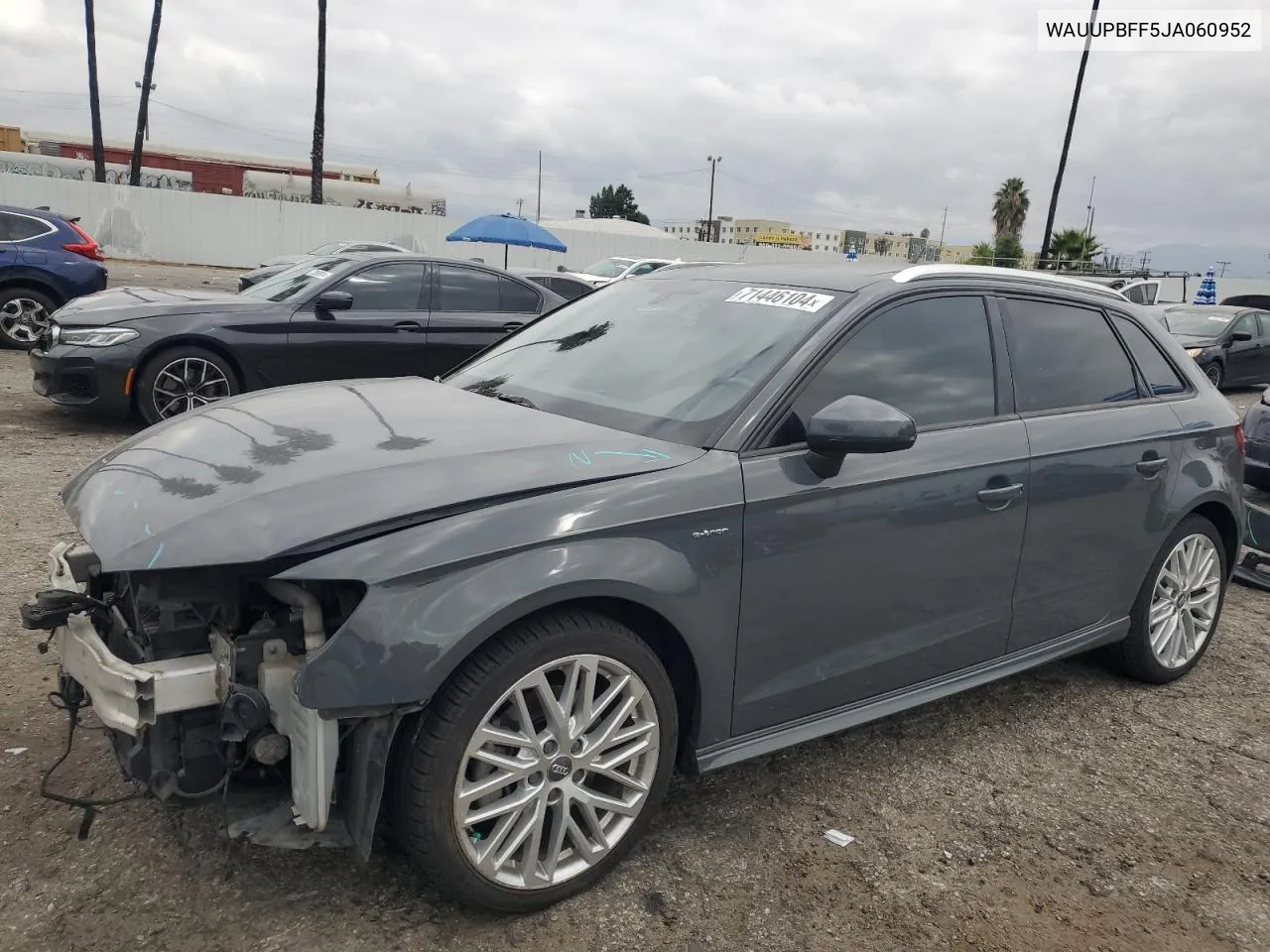 2018 Audi A3 E-Tron Premium VIN: WAUUPBFF5JA060952 Lot: 71446104