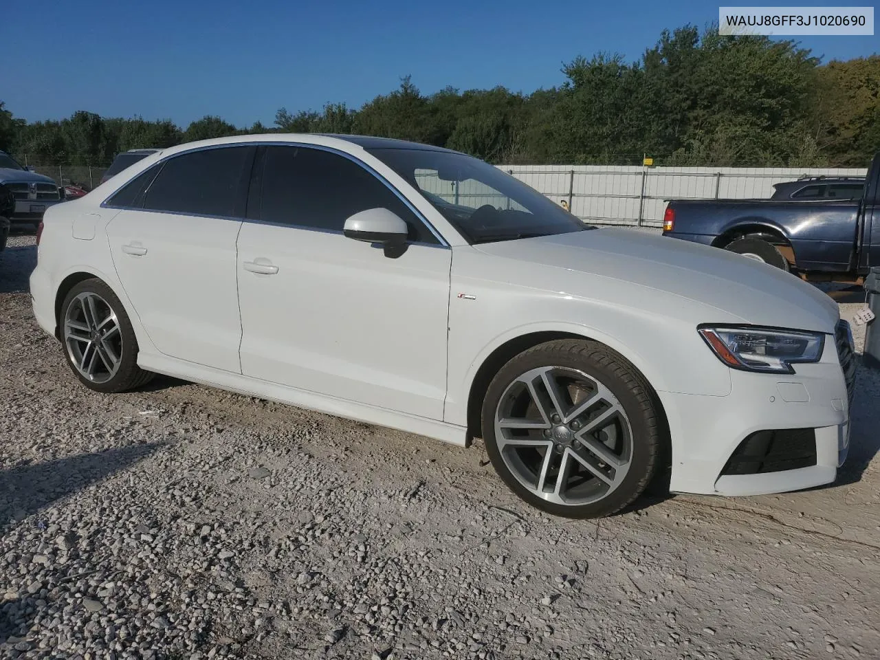 2018 Audi A3 Premium Plus VIN: WAUJ8GFF3J1020690 Lot: 71552824