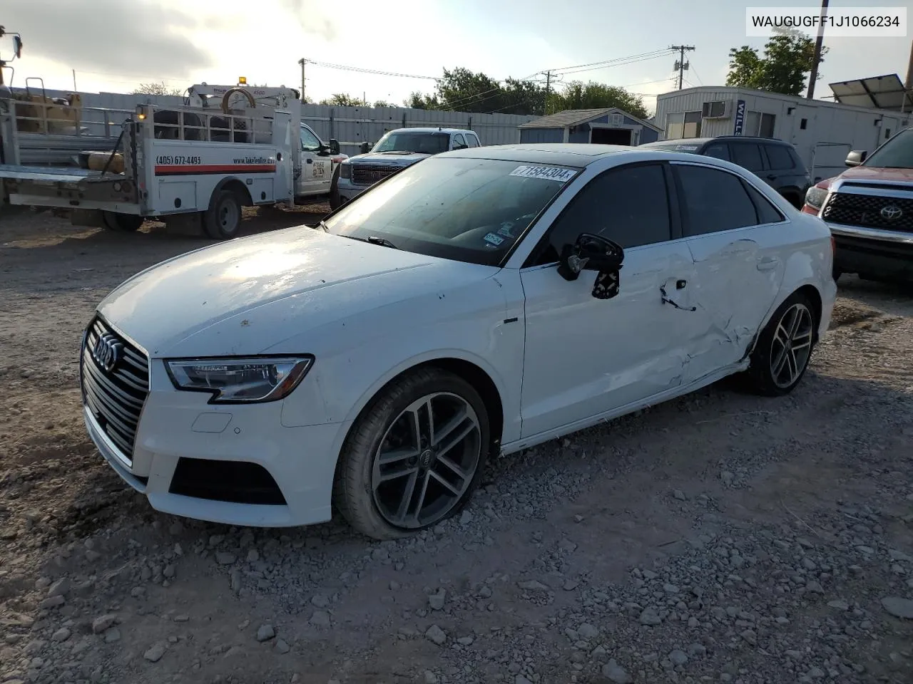 2018 Audi A3 Premium Plus VIN: WAUGUGFF1J1066234 Lot: 71584304