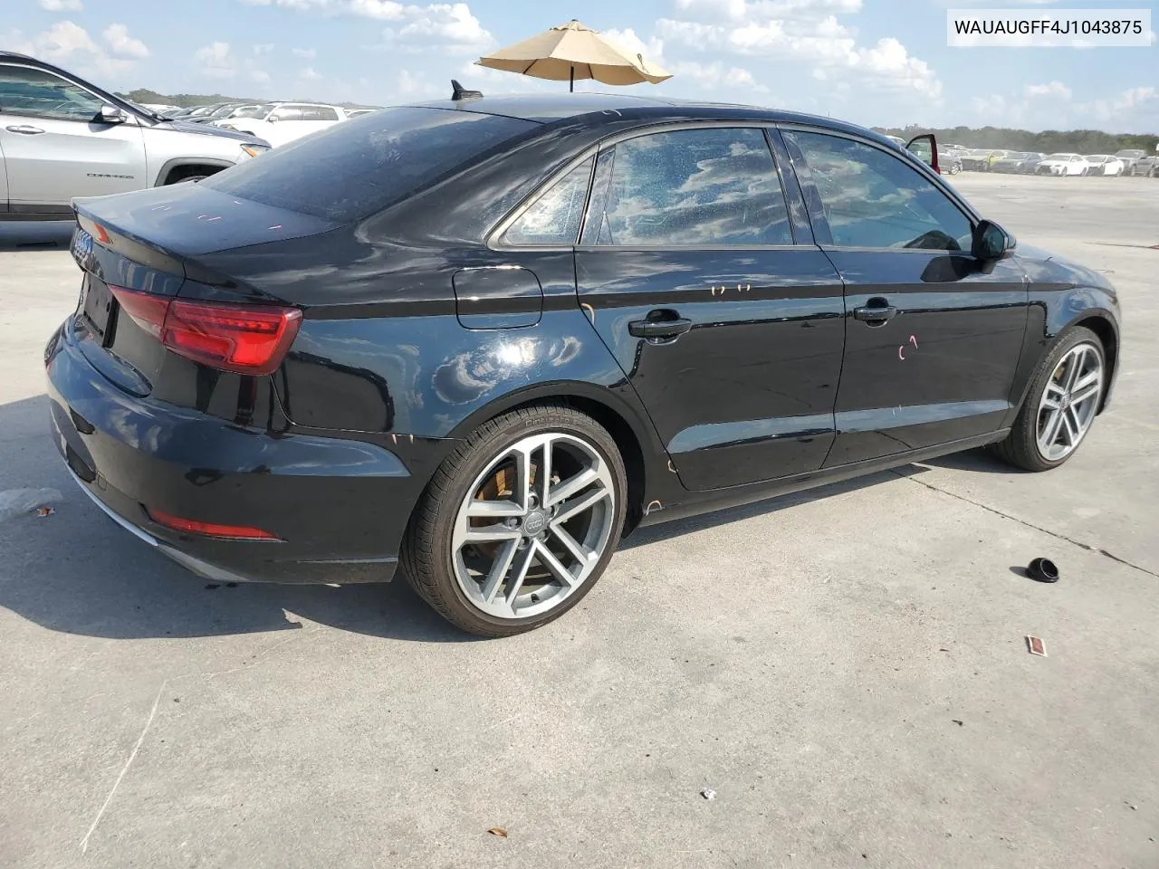 WAUAUGFF4J1043875 2018 Audi A3 Premium