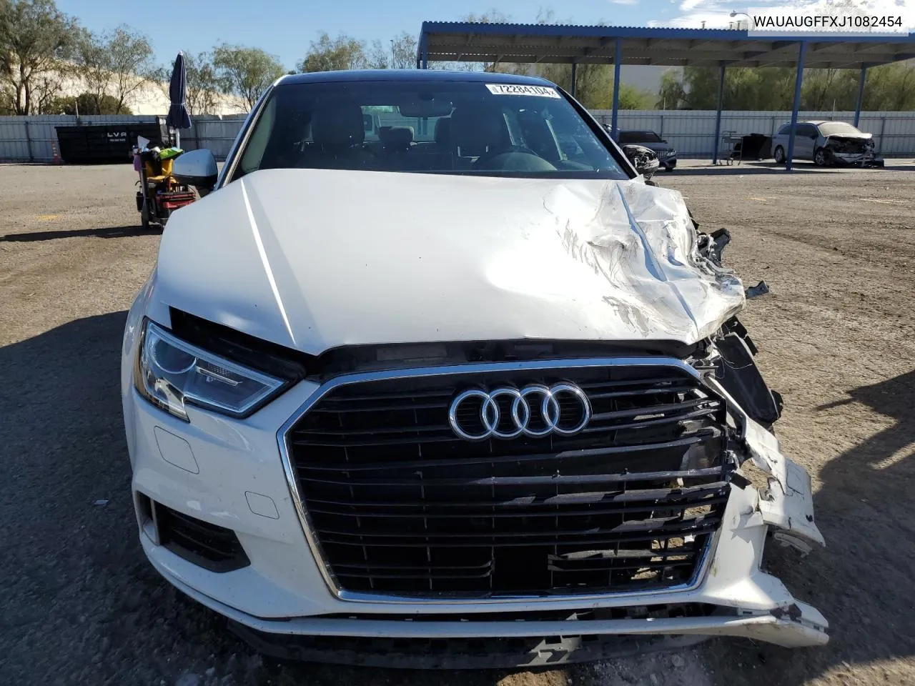 2018 Audi A3 Premium VIN: WAUAUGFFXJ1082454 Lot: 72284104