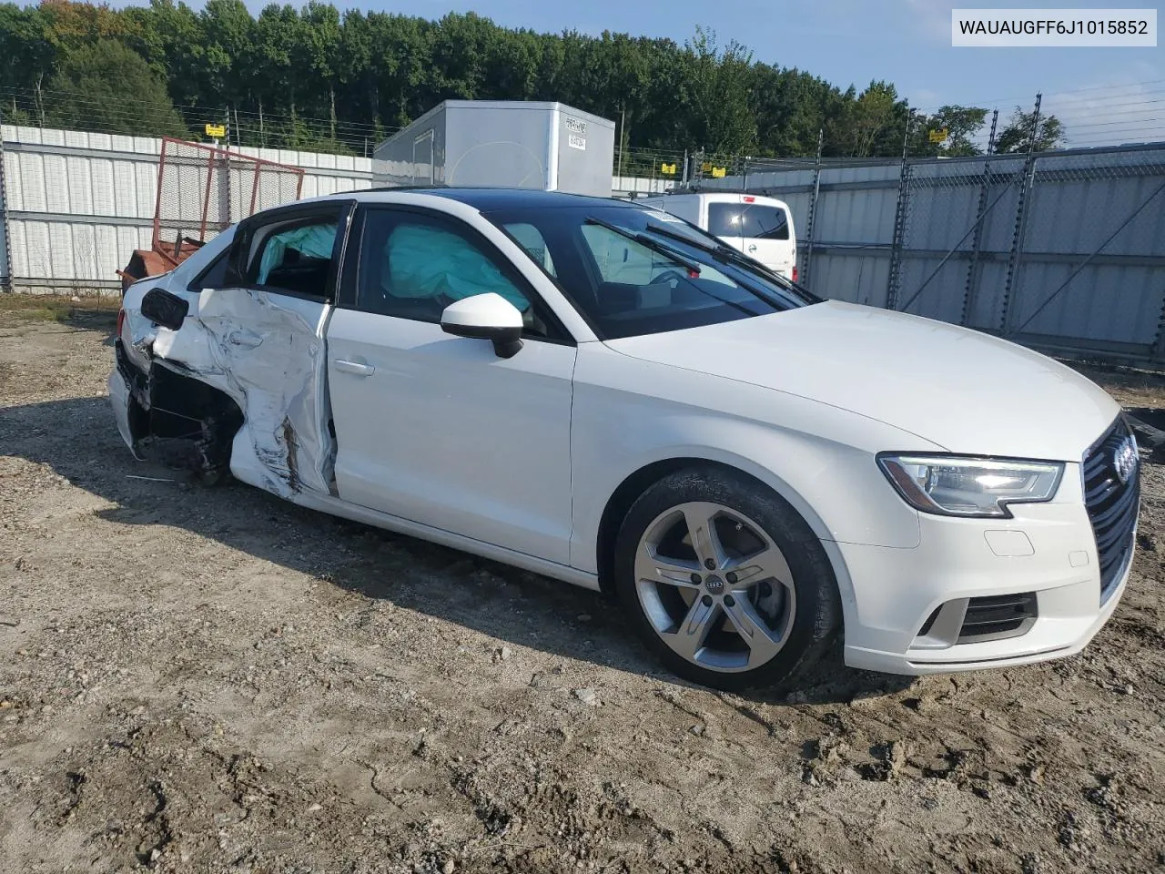 WAUAUGFF6J1015852 2018 Audi A3 Premium