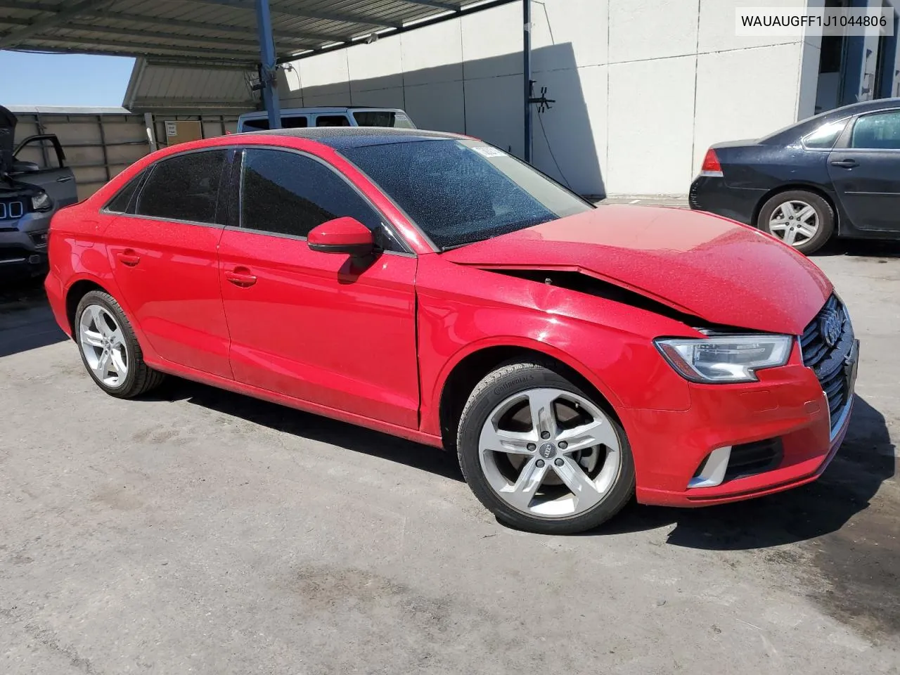 2018 Audi A3 Premium VIN: WAUAUGFF1J1044806 Lot: 73032714