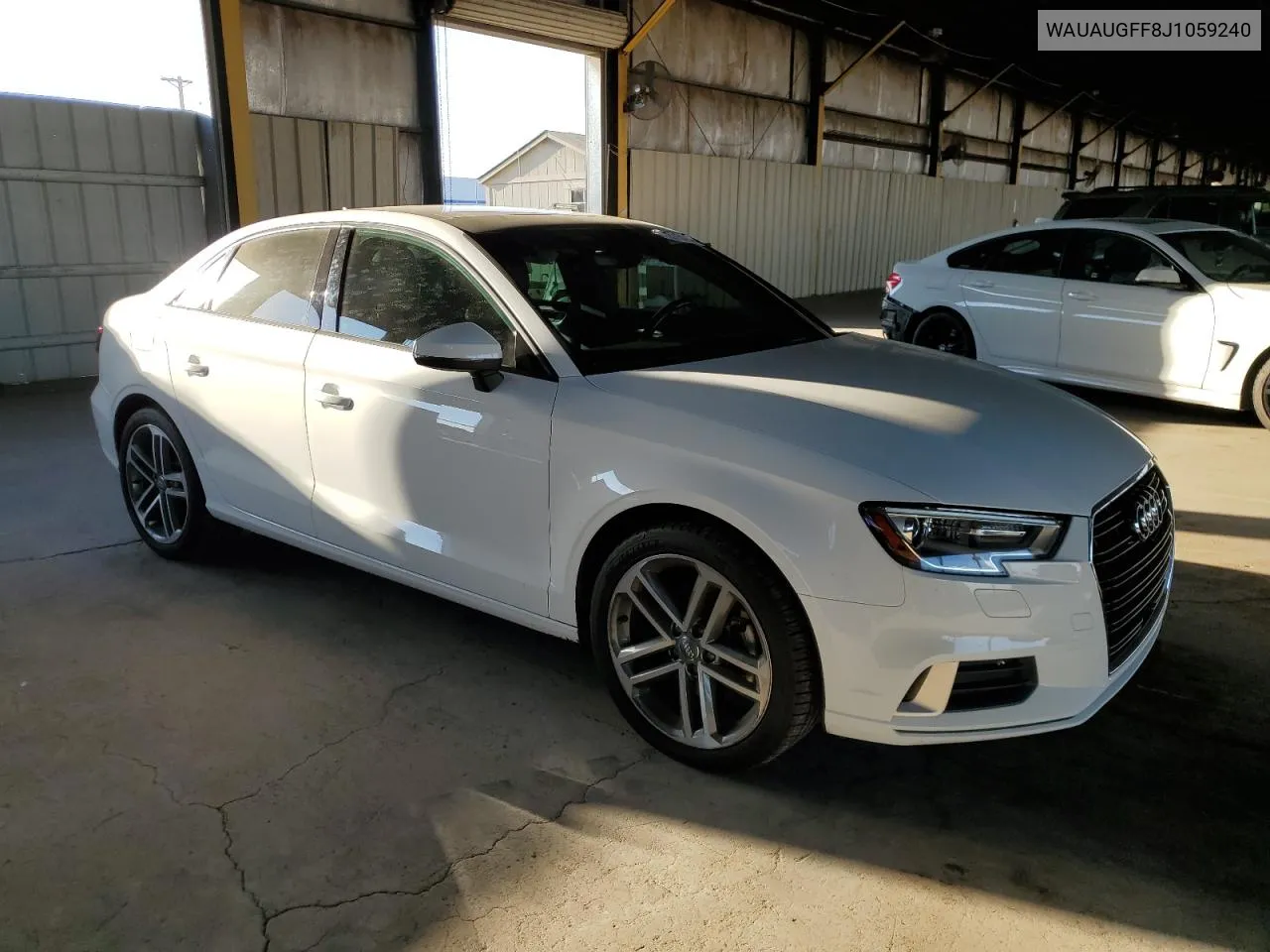 WAUAUGFF8J1059240 2018 Audi A3 Premium