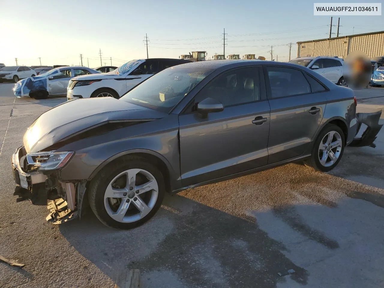 2018 Audi A3 Premium VIN: WAUAUGFF2J1034611 Lot: 76909644