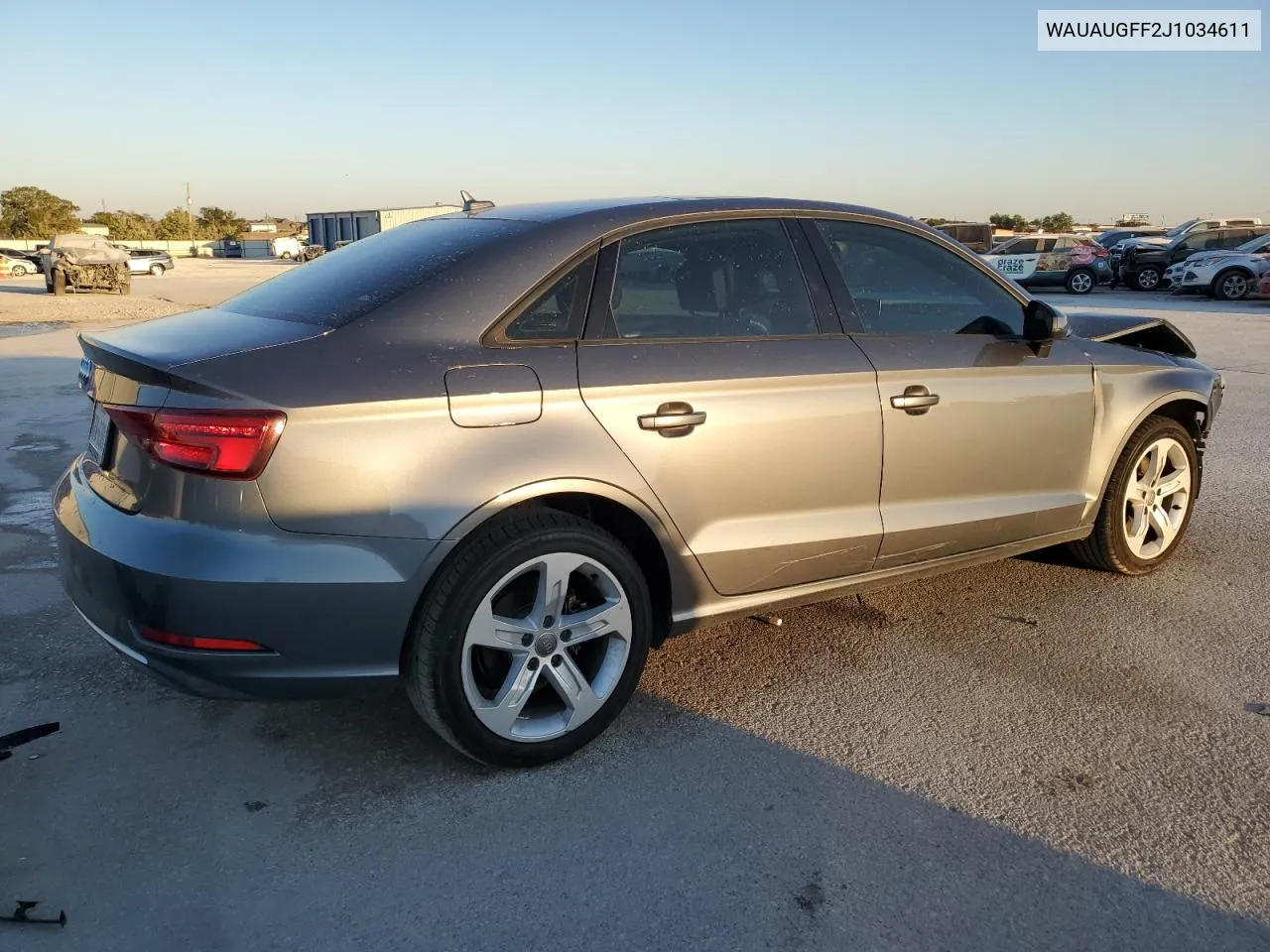 2018 Audi A3 Premium VIN: WAUAUGFF2J1034611 Lot: 76909644