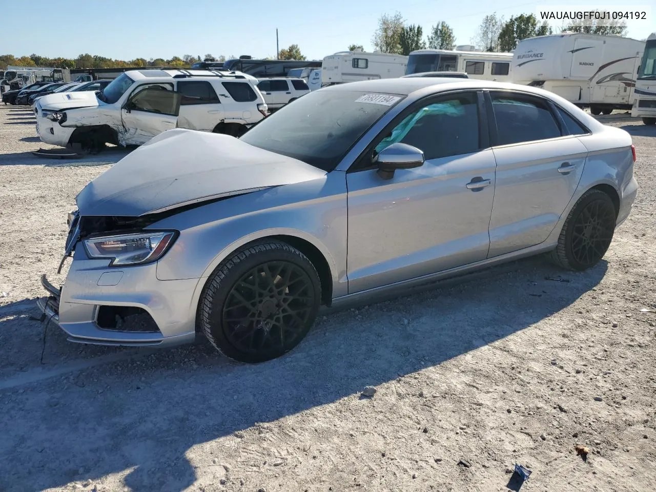 2018 Audi A3 Premium VIN: WAUAUGFF0J1094192 Lot: 76931194