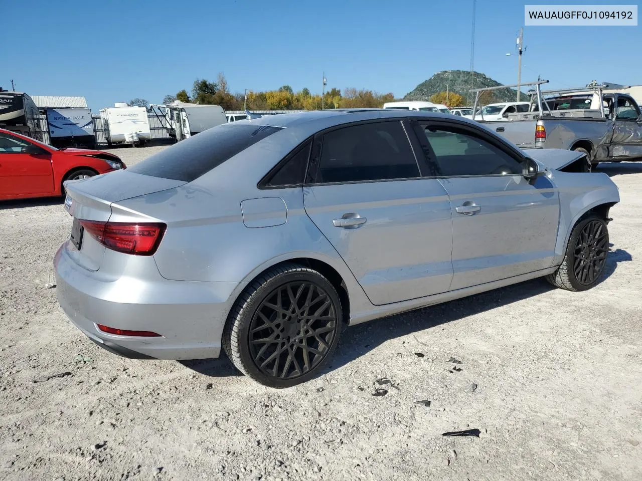 2018 Audi A3 Premium VIN: WAUAUGFF0J1094192 Lot: 76931194