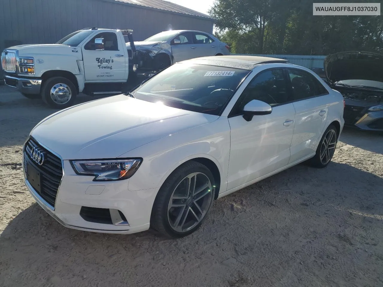 2018 Audi A3 Premium VIN: WAUAUGFF8J1037030 Lot: 77132414