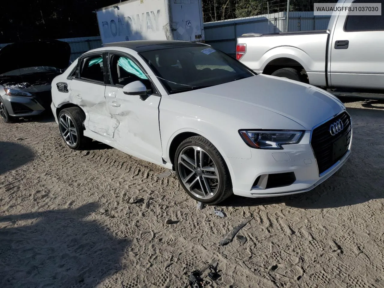 2018 Audi A3 Premium VIN: WAUAUGFF8J1037030 Lot: 77132414