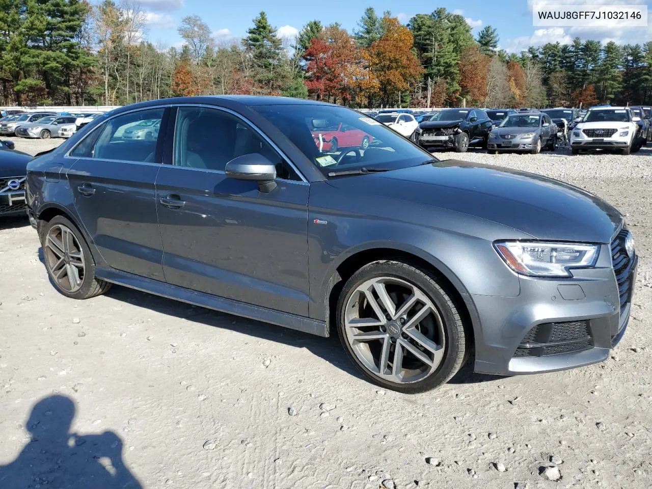 2018 Audi A3 Premium Plus VIN: WAUJ8GFF7J1032146 Lot: 78050474