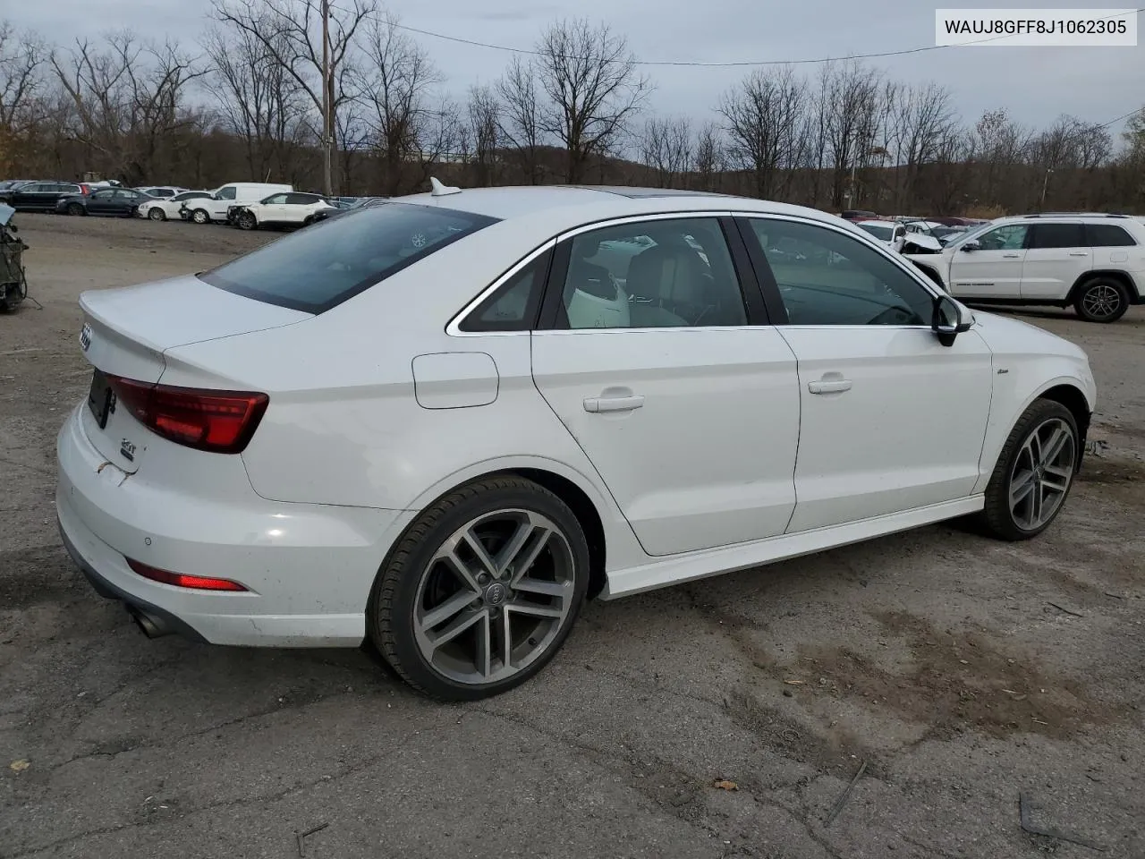 2018 Audi A3 Premium Plus VIN: WAUJ8GFF8J1062305 Lot: 78875254