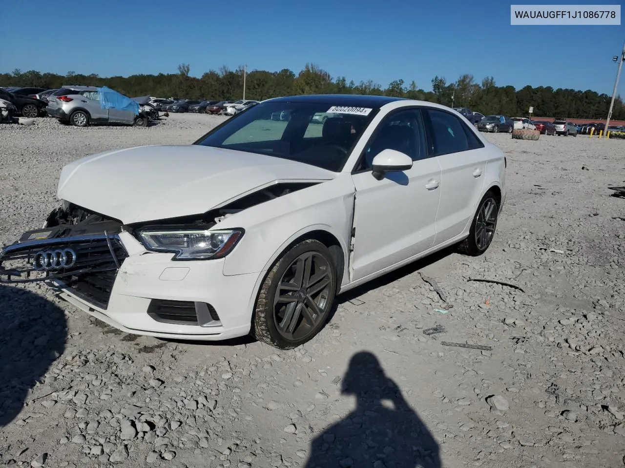 2018 Audi A3 Premium VIN: WAUAUGFF1J1086778 Lot: 80020094